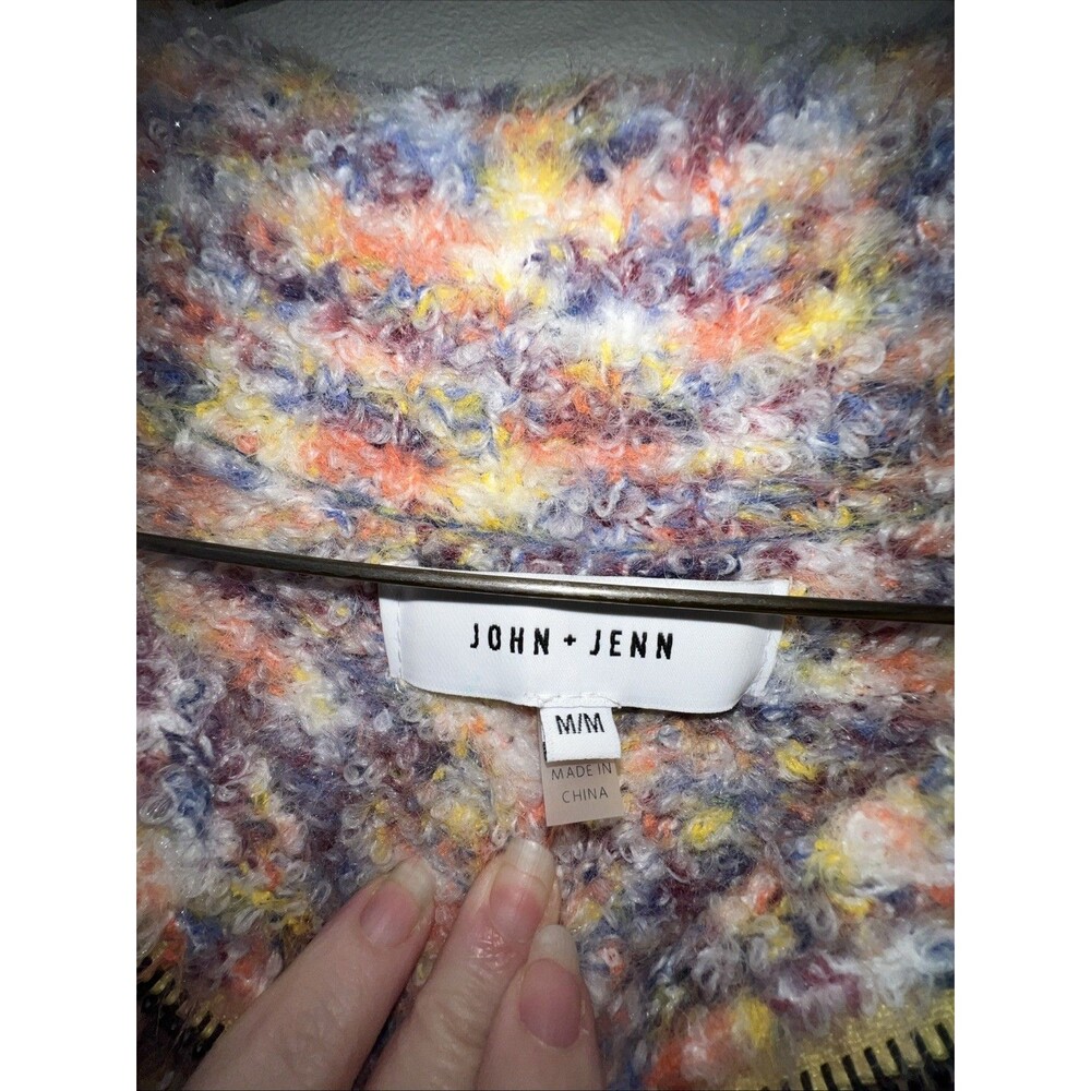 John + Jenn Women’s Alby Sweater Multicolored Warm Cozy Size Medium - Runs Large - Picture 3 of 9